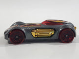 2012 Hot Wheels Thrill Racers - Volcano '12 Dodge XP-07 Metallic Grey Die Cast Toy Car Hot Rod Vehicle