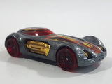 2012 Hot Wheels Thrill Racers - Volcano '12 Dodge XP-07 Metallic Grey Die Cast Toy Car Hot Rod Vehicle