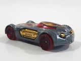 2012 Hot Wheels Thrill Racers - Volcano '12 Dodge XP-07 Metallic Grey Die Cast Toy Car Hot Rod Vehicle