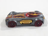 2012 Hot Wheels Thrill Racers - Volcano '12 Dodge XP-07 Metallic Grey Die Cast Toy Car Hot Rod Vehicle