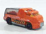 2012 Hot Wheels Demolition Derby Rapid Response Ambulance Orange Die Cast Toy Car Emergency Rescue Vehicle