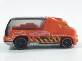 2012 Hot Wheels Demolition Derby Rapid Response Ambulance Orange Die Cast Toy Car Emergency Rescue Vehicle