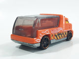 2012 Hot Wheels Demolition Derby Rapid Response Ambulance Orange Die Cast Toy Car Emergency Rescue Vehicle