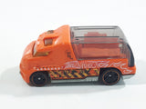 2012 Hot Wheels Demolition Derby Rapid Response Ambulance Orange Die Cast Toy Car Emergency Rescue Vehicle