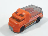 2012 Hot Wheels Demolition Derby Rapid Response Ambulance Orange Die Cast Toy Car Emergency Rescue Vehicle