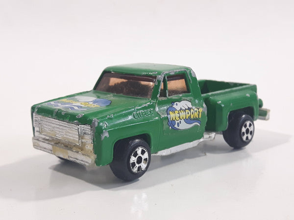 Vintage Speed Wheels Series II Chevy Stepside Truck Green "Newport" Die Cast Toy Car Vehicle Made in Hong Kong