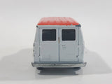 1981 ERTL The Cannonball Run Ford Van Ambulance Transcon Medi-Vac Van White and Orange Die Cast Toy Car Vehicle Made in Hong Kong