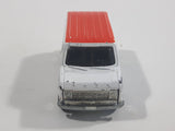 1981 ERTL The Cannonball Run Ford Van Ambulance Transcon Medi-Vac Van White and Orange Die Cast Toy Car Vehicle Made in Hong Kong