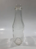 Vintage Clear Glass 8 1/4" Tall Glass Ketchup Catsup Bottle