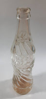 Vintage Drink Wishing Well Clear Embossed Lettering Glass Bottle
