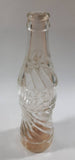 Vintage Drink Wishing Well Clear Embossed Lettering Glass Bottle