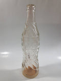 Vintage Drink Wishing Well Clear Embossed Lettering Glass Bottle