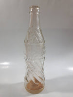 Vintage Drink Wishing Well Clear Embossed Lettering Glass Bottle