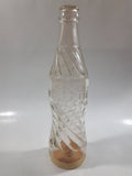 Vintage Drink Wishing Well Clear Embossed Lettering Glass Bottle