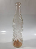 Vintage Drink Wishing Well Clear Embossed Lettering Glass Bottle