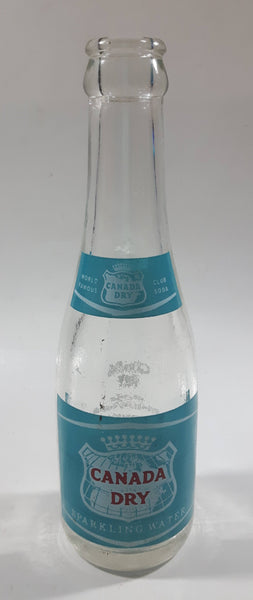 Vintage Canada Dry Sparkling Water Glass Beverage Bottle World Famous Club Soda