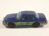 2016 Matchbox City 2006 Ford Crown Victoria LAX Taxi Blue Die Cast Toy Car Vehicle - Los Angeles Airport Taxi