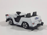 JetBlue Airport Service Luggage Trolley Cart White Die Cast Toy Car Vehicle