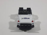 JetBlue Airport Service Luggage Trolley Cart White Die Cast Toy Car Vehicle