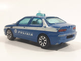 Burago Alfa Romeo 156 Polizia Blue 1/43 Scale Die Cast Toy Police Cop Car Vehicle Missing a Wheel