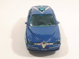 Burago Alfa Romeo 156 Polizia Blue 1/43 Scale Die Cast Toy Police Cop Car Vehicle Missing a Wheel