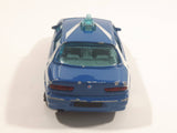 Burago Alfa Romeo 156 Polizia Blue 1/43 Scale Die Cast Toy Police Cop Car Vehicle Missing a Wheel