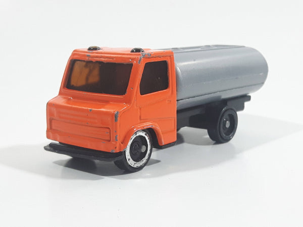 SunToys 8021 Fuel Tanker Gas Truck Orange and Grey Die Cast Toy Car Vehicle
