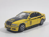 RealToy BMW M3 Yellow "Top Runner" 1/59 Scale Die Cast Toy Car Vehicle