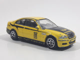 RealToy BMW M3 Yellow "Top Runner" 1/59 Scale Die Cast Toy Car Vehicle