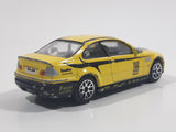 RealToy BMW M3 Yellow "Top Runner" 1/59 Scale Die Cast Toy Car Vehicle