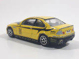 RealToy BMW M3 Yellow "Top Runner" 1/59 Scale Die Cast Toy Car Vehicle