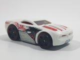 2014 Hot Wheels HW Race: Thrill Racers Horseplay White Die Cast Toy Car Vehicle