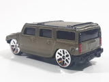 Maisto Hummer H2 Gold Brown Die Cast Toy Truck SUV Vehicle