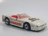 1993 Hot Wheels Custom Corvette Convertible White Die Cast Toy Car Vehicle