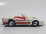 1993 Hot Wheels Custom Corvette Convertible White Die Cast Toy Car Vehicle