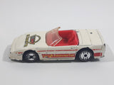 1993 Hot Wheels Custom Corvette Convertible White Die Cast Toy Car Vehicle
