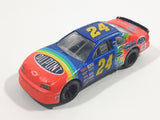 1998 NASCAR 50th Anniversary Winner's Circle 1997 Champion Jeff Gordon 1/64 Scale Chevrolet Monte Carlo #24 Dupont Orange and Blue Die Cast Toy Car Vehicle