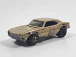 2008 Hot Wheels General Motors 1967 Camaro Metalflake Gold Die Cast Toy Car Vehicle w/ Opening Hood