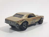 2008 Hot Wheels General Motors 1967 Camaro Metalflake Gold Die Cast Toy Car Vehicle w/ Opening Hood