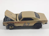 2008 Hot Wheels General Motors 1967 Camaro Metalflake Gold Die Cast Toy Car Vehicle w/ Opening Hood