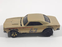 2008 Hot Wheels General Motors 1967 Camaro Metalflake Gold Die Cast Toy Car Vehicle w/ Opening Hood