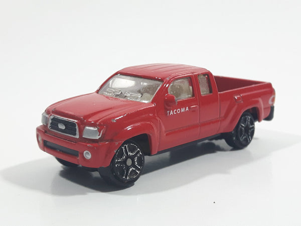 Rare SunToys Toyota Tacoma Pickup Truck Red Die Cast Toy Car Vehicle