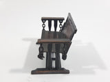 Vintage 1976 Durham Industries Holly Hobbie "Old Fashioned Collectors Miniatures" No. 35 Die Cast Metal Antique Bench Swing