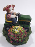 Enesco John Deere Mary's Moo Moos "Always Take A Mow-Ment To Sit And Smell The Flowers" Lawn Tractor Highly Detailed Heavy Resin Ornament