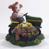 Enesco John Deere Mary's Moo Moos "Always Take A Mow-Ment To Sit And Smell The Flowers" Lawn Tractor Highly Detailed Heavy Resin Ornament