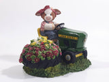Enesco John Deere Mary's Moo Moos "Always Take A Mow-Ment To Sit And Smell The Flowers" Lawn Tractor Highly Detailed Heavy Resin Ornament