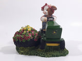 Enesco John Deere Mary's Moo Moos "Always Take A Mow-Ment To Sit And Smell The Flowers" Lawn Tractor Highly Detailed Heavy Resin Ornament