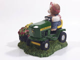 Enesco John Deere Mary's Moo Moos "Always Take A Mow-Ment To Sit And Smell The Flowers" Lawn Tractor Highly Detailed Heavy Resin Ornament