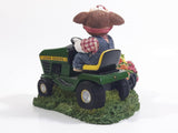 Enesco John Deere Mary's Moo Moos "Always Take A Mow-Ment To Sit And Smell The Flowers" Lawn Tractor Highly Detailed Heavy Resin Ornament
