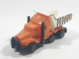 Unknown Brand "Heavy Hauler" Gravel Truck Orange and White Die Cast Toy Car Vehicle